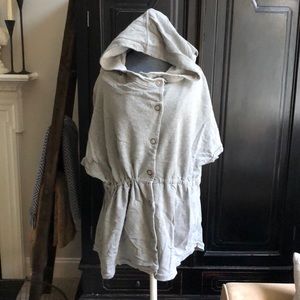 Stem sweatshirt cover up